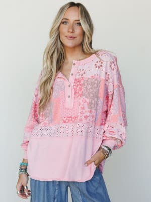 Life in Florals Tee - Cotton Candy S / Cotton Candy