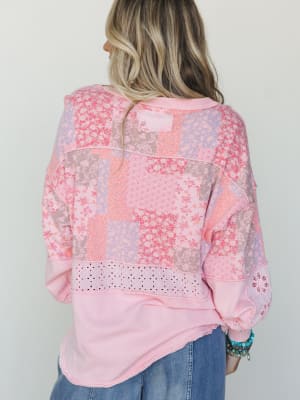 Life in Florals Tee - Cotton Candy S / Cotton Candy