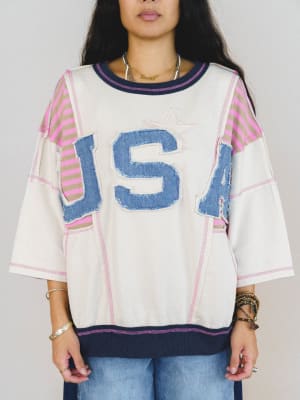 Land Of Dreams Tee - Natural Pink L / Natural Pink