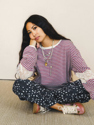 Clara Stiped Top: undefined