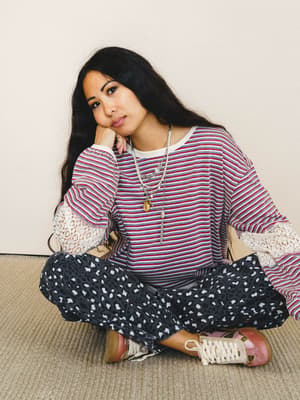Clara Stiped Top: undefined