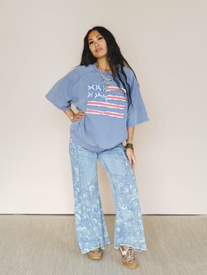 Americana Top - Washed Denim L / Washed Denim
