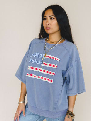 Americana Top - Washed Denim L / Washed Denim
