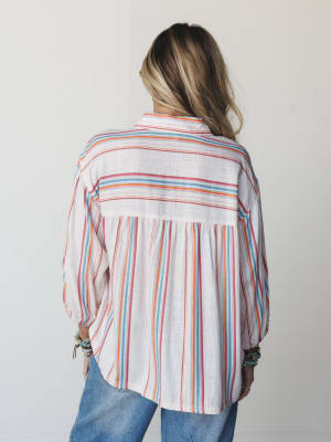 Just like Sunshine Striped Blouse
 - Natural S / Natural