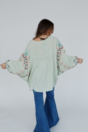 frida-embroidered-dolman-sleeve-top-mint-blue/Mint