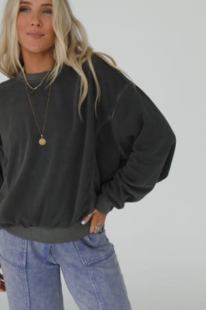 summit-cozy-pullover-ash-black/Black