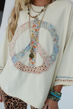josephine-peace-patchwork-top-natural/Natural