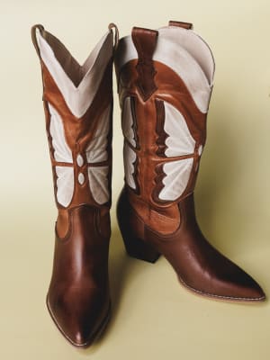 Fairy Butterfly Boot - Camel 6 / Camel