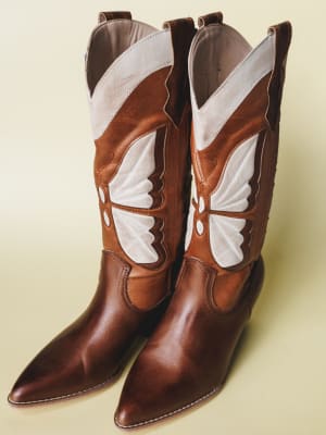 Fairy Butterfly Boot - Camel 6 / Camel