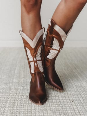 Fairy Butterfly Boot - Camel 6 / Camel