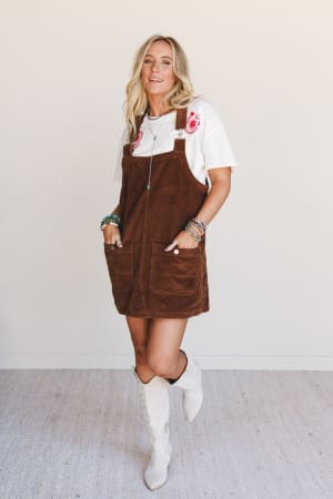 Lou Lou Overalls Dress: undefined