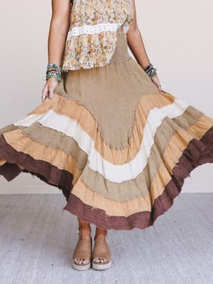 bohemia-bloom-skirt-brown/Brown