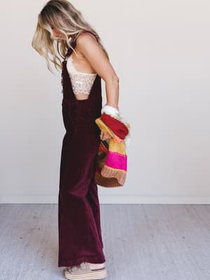 wanderheart-corduroy-overalls-wine/Wine