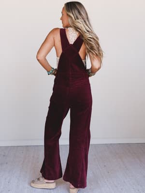 wanderheart-corduroy-overalls-wine/Wine