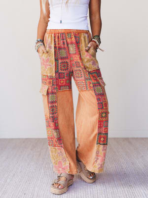 Desert Collage Pants: undefined