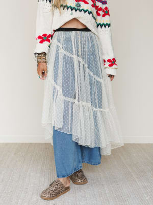 First Light Lace Skirt: undefined