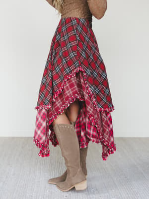 sand-dancer-plaid-skirt-red/Red