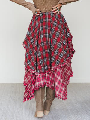 sand-dancer-plaid-skirt-red/Red
