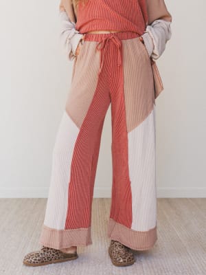 Made to Love Color Block Pants: undefined