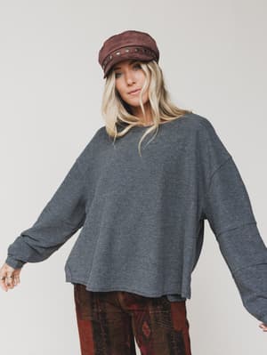 the-nest-essential-sweater-top-charcoal/Charcoal