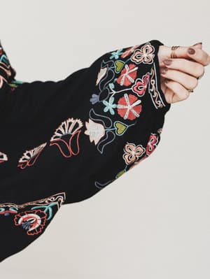 frida-embroidered-dolman-sleeve-top-black/Black