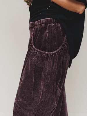 the-nest-nora-gathered-barrel-corduroy-pant-burgundy/Burgundy
