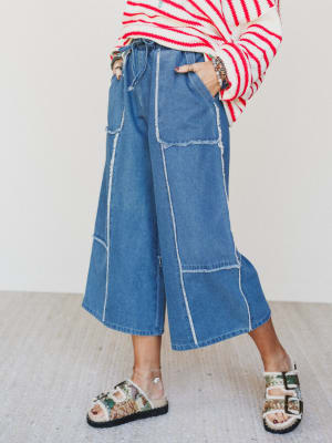 Cozy Blues Denim Pants: undefined