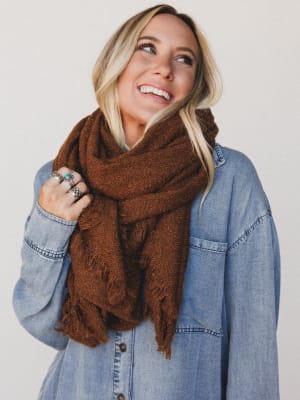 Cabin Calling Blanket Scarf: undefined