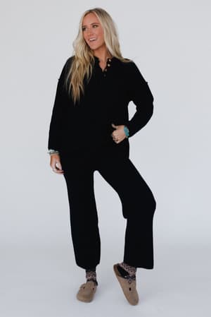 sierra-slumber-waffle-knit-set-black/Black