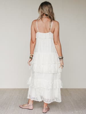 Poems And Stories Dress - Ecru M / Ecru