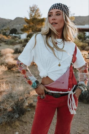 Kindred Floral Embroidered Top: undefined