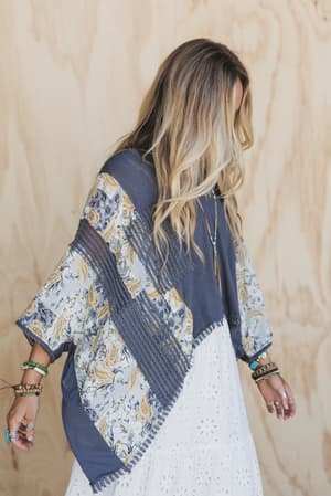 floral-coast-v-neck-top-charcoal/Gray