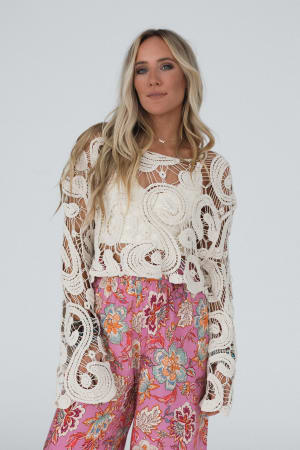 Juliet Crochet Top: undefined