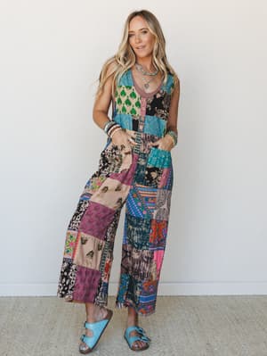 Patchwork Garden 3 Piece Bundle - Brown