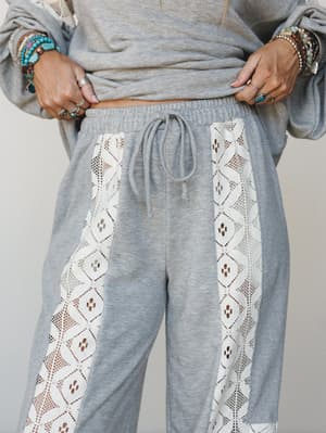 Lace Mia Set 2 Piece Bundle - Dark Grey