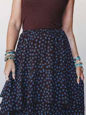 Garden Dots 2 Piece Bundle - Brown
