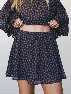 Dotted Daydream 2 Piece Bundle - Brown Teal