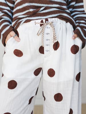 Dots and Stripes 2 Piece Bundle - Brown