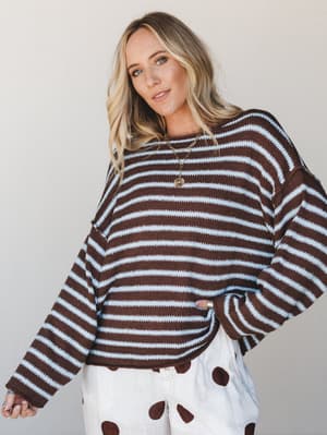 Dots and Stripes 2 Piece Bundle - Brown