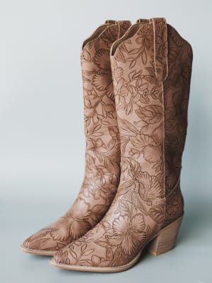 Flora Boot - Floral Brown 7.5 / Floral Brown