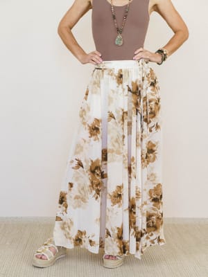 Sepia Spring Maxi Skirt: undefined