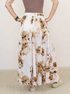 Sepia Spring Maxi Skirt - Sand L / Sand