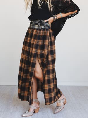 Dusk Meadow Maxi Skirt: undefined