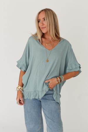 let-me-be-ruffled-top-beach-glass/Beach Glass