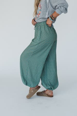 mystic-mirage-printed-joggers-teal/Teal