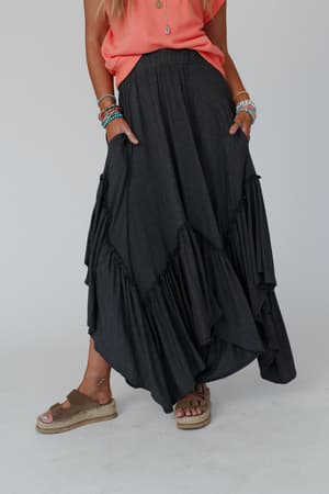 forever-beauty-maxi-skirt-charcoal-2-tone/Charcoal