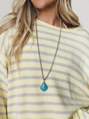 All My Stripes Oversized Sweater - Misted Yellow Icey Grey S / Misted Yellow Icey Grey