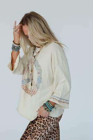josephine-peace-patchwork-top-natural/Natural
