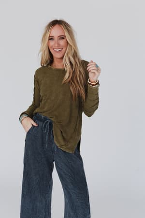 cant-miss-thermal-knit-top-olive/Olive