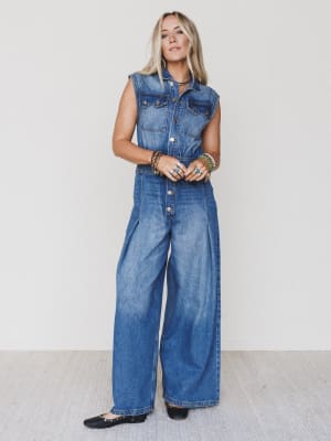 All Star Denim Jumpsuit: undefined